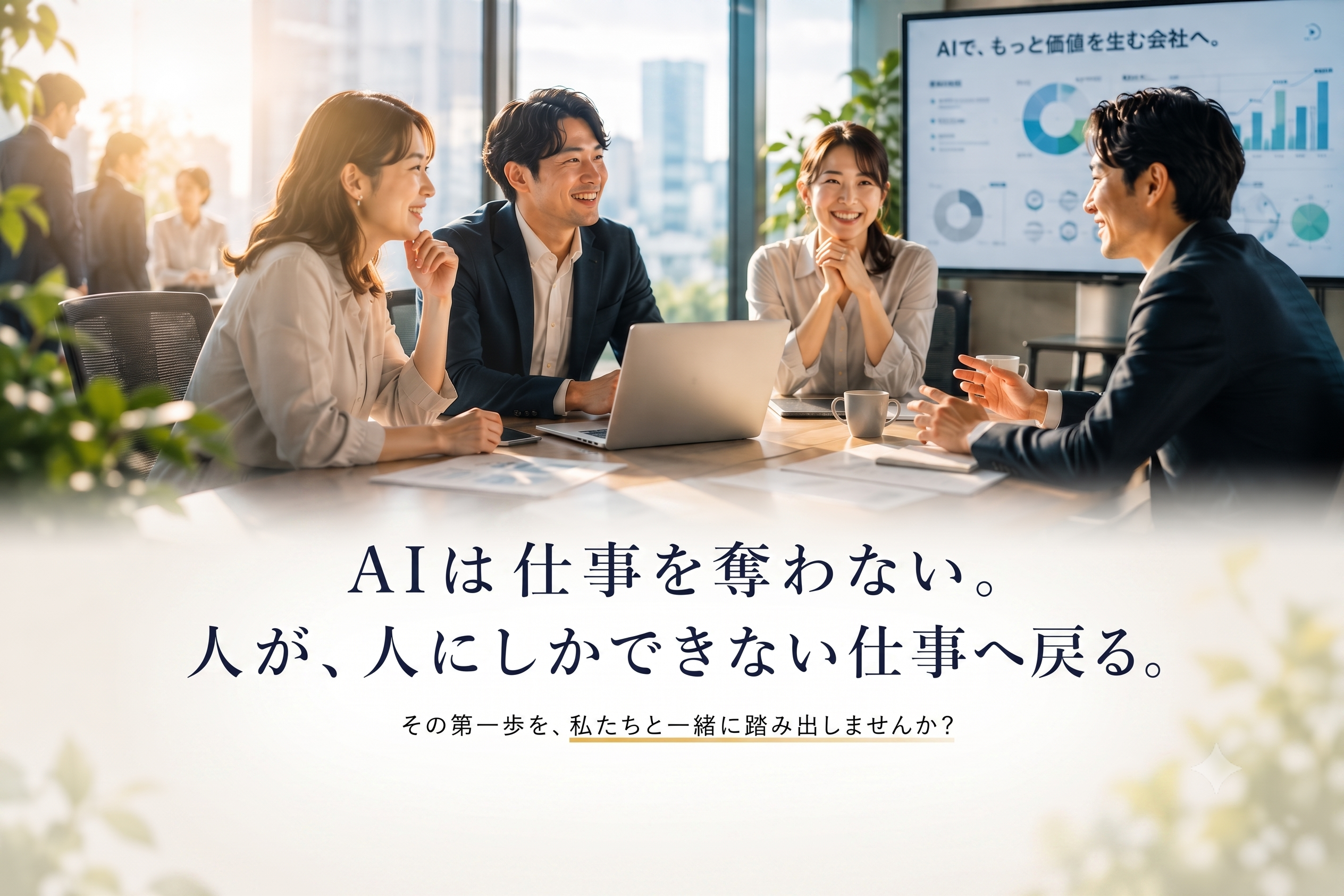 AIは仕事を奪わない。人が、人にしかできない仕事へ戻る。