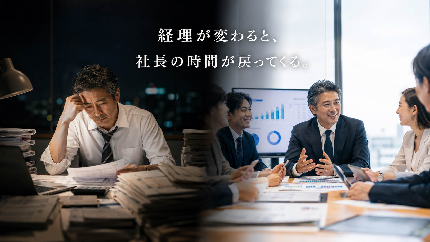 幹部が動ける会社へ。社長の時間が戻ってくる。